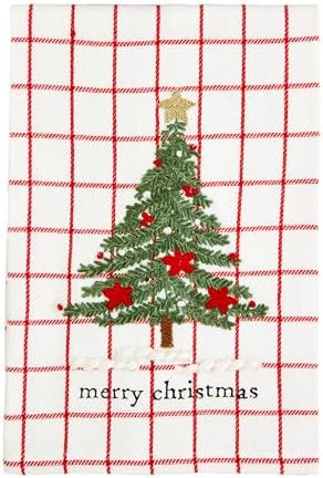 Mud Pie Embroidered Towel, Tree, 21" x 14" | Amazon (US)