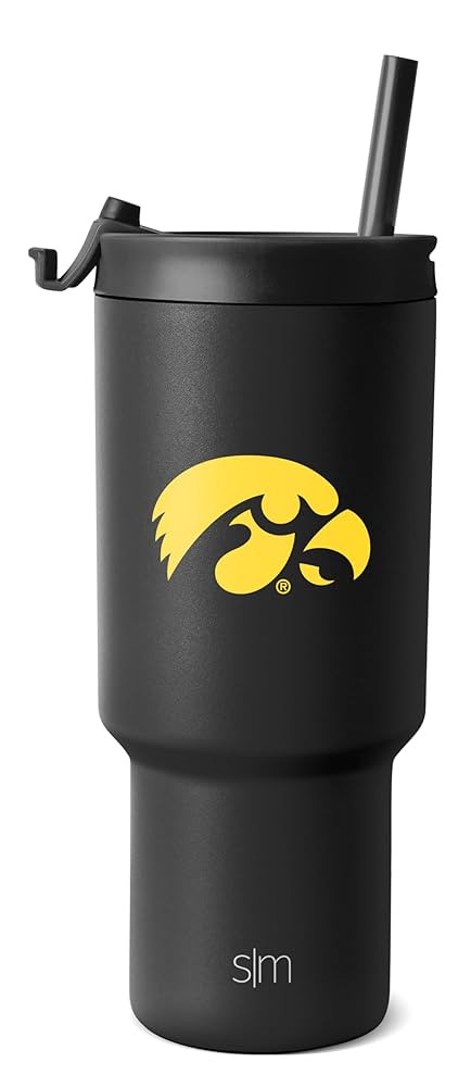 Simple Modern Officially Licensed Collegiate Iowa Hawkeyes 30 oz Tumbler with Flip Lid and Straws... | Amazon (US)