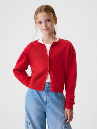 Kids CashSoft Cropped Cardigan | Gap (CA)