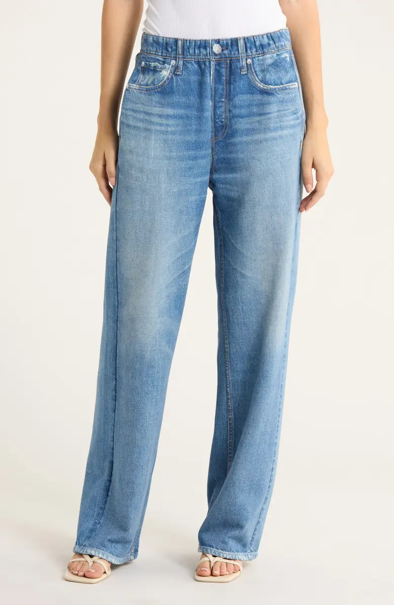 rb Miramar Wide Leg Cotton Fleece Sweatpant Jeans | Nordstrom