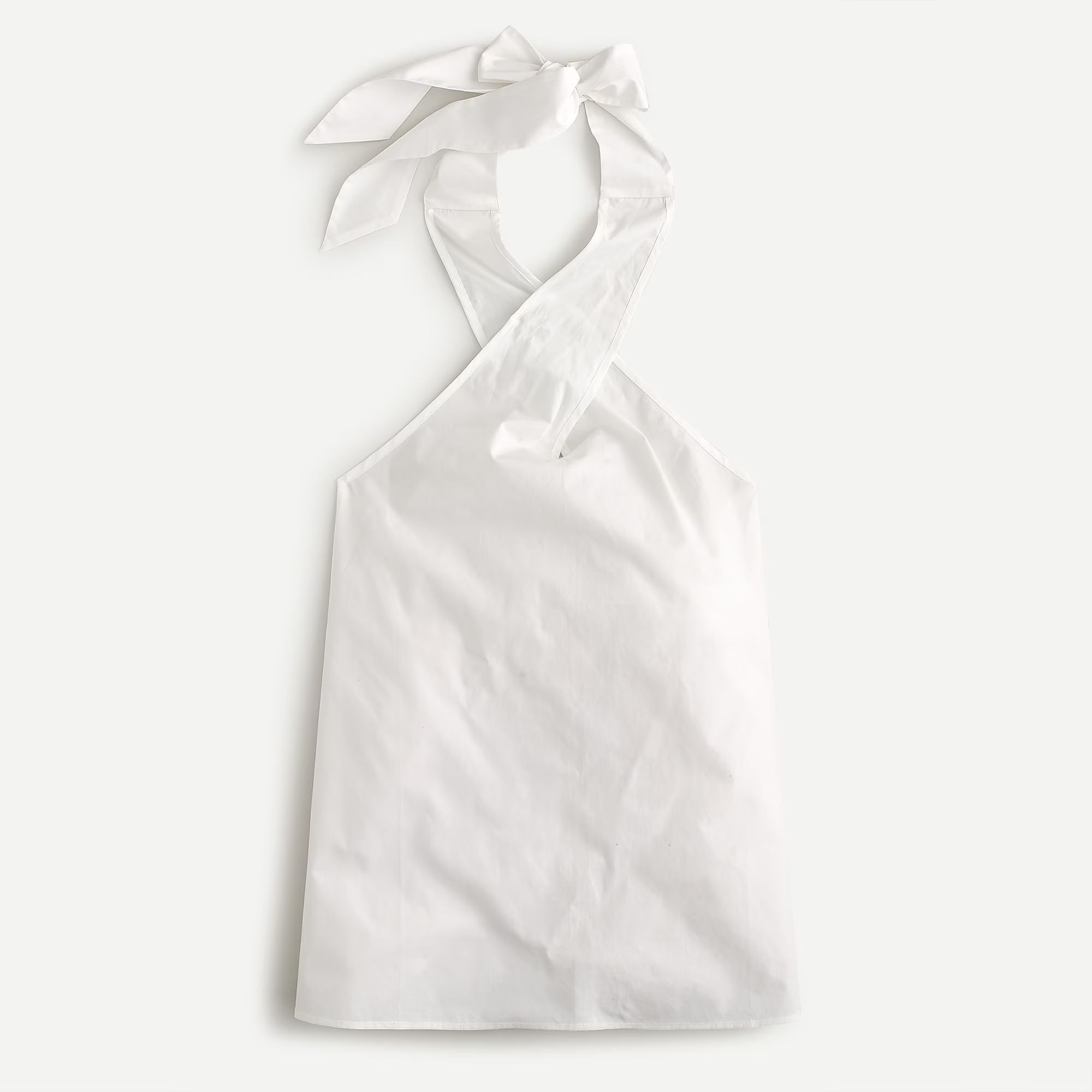 Cotton poplin halter top | J.Crew US