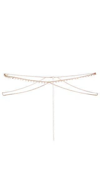Louisa Body Chain in Gold | Revolve Clothing (Global)