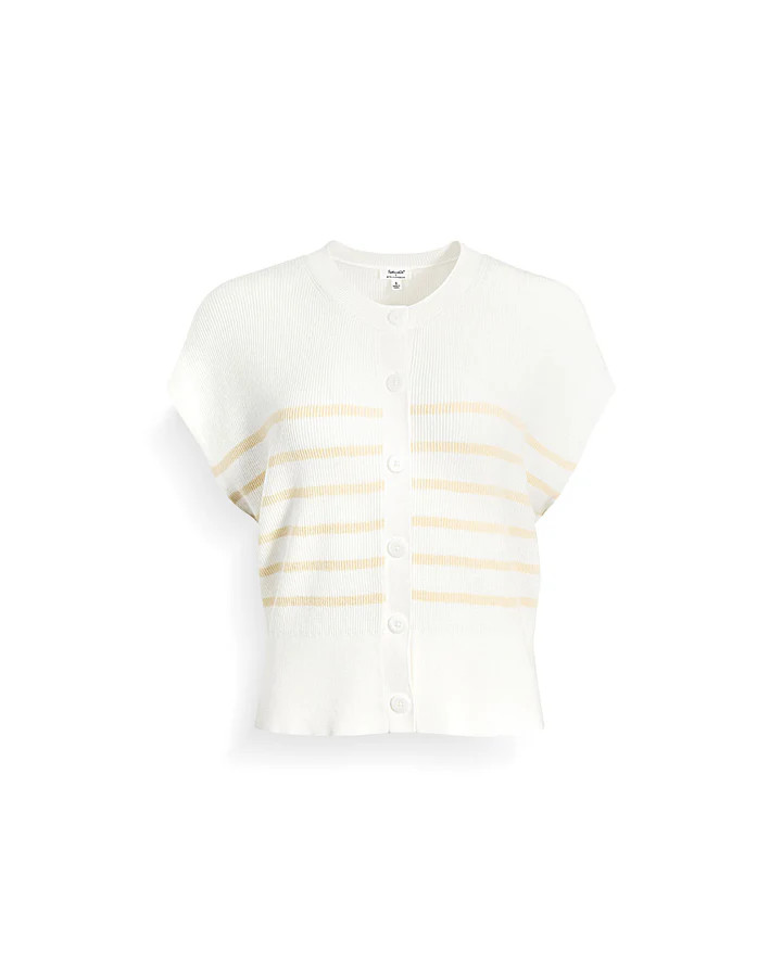 Splendid x @Cellajaneblog Sleeveless Striped Cardi | Splendid