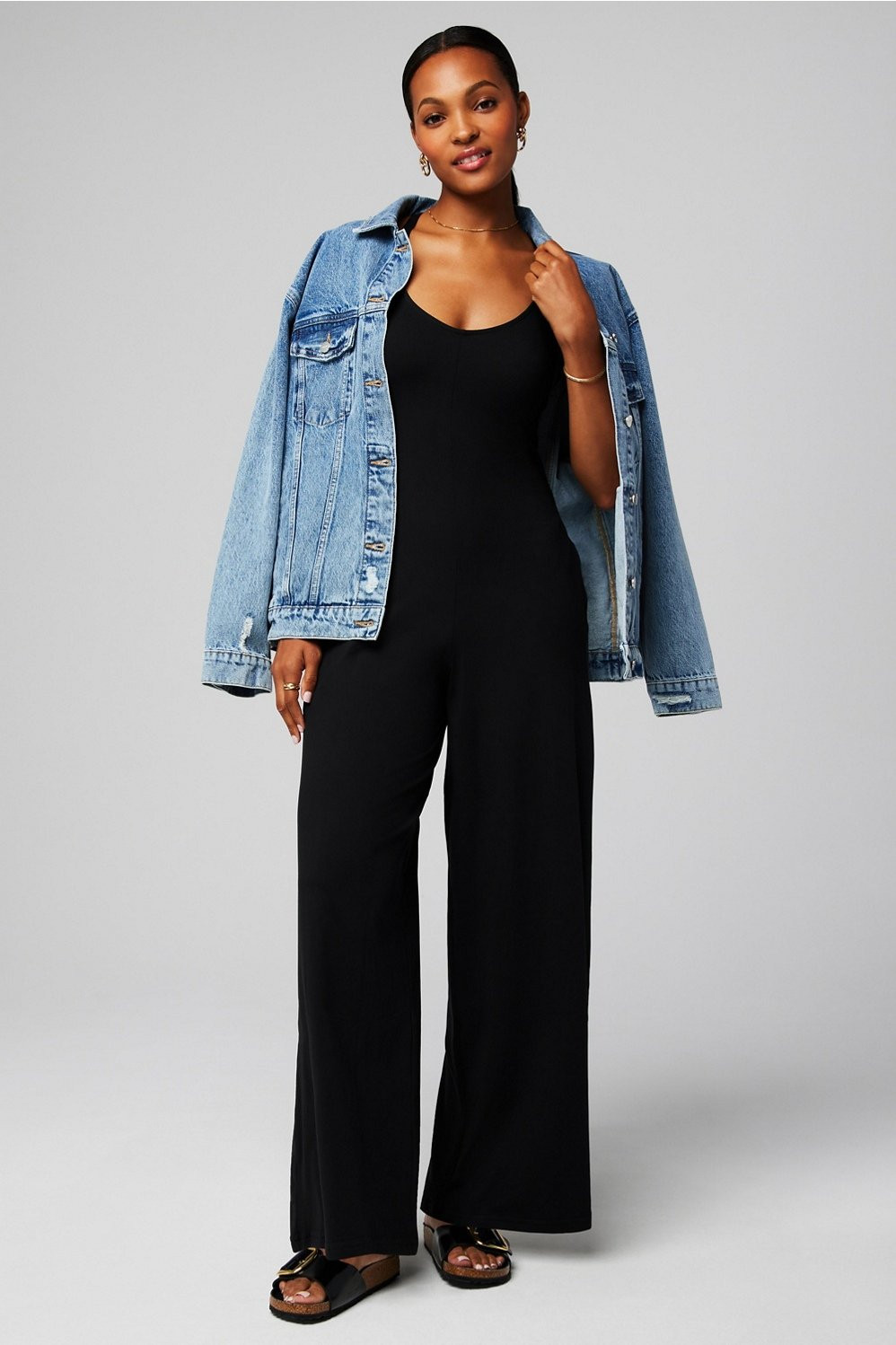 Cloud Jersey Wide Leg Onesie | Fabletics