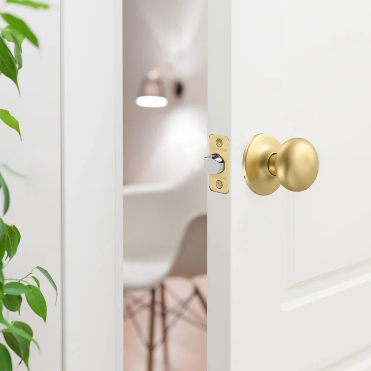 Cambridge Passage Door Knob In Gold | Wayfair North America