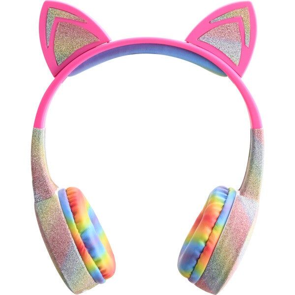 Stereo Bluetooth Rainbow Glitter Kids Headphones | Maisonette