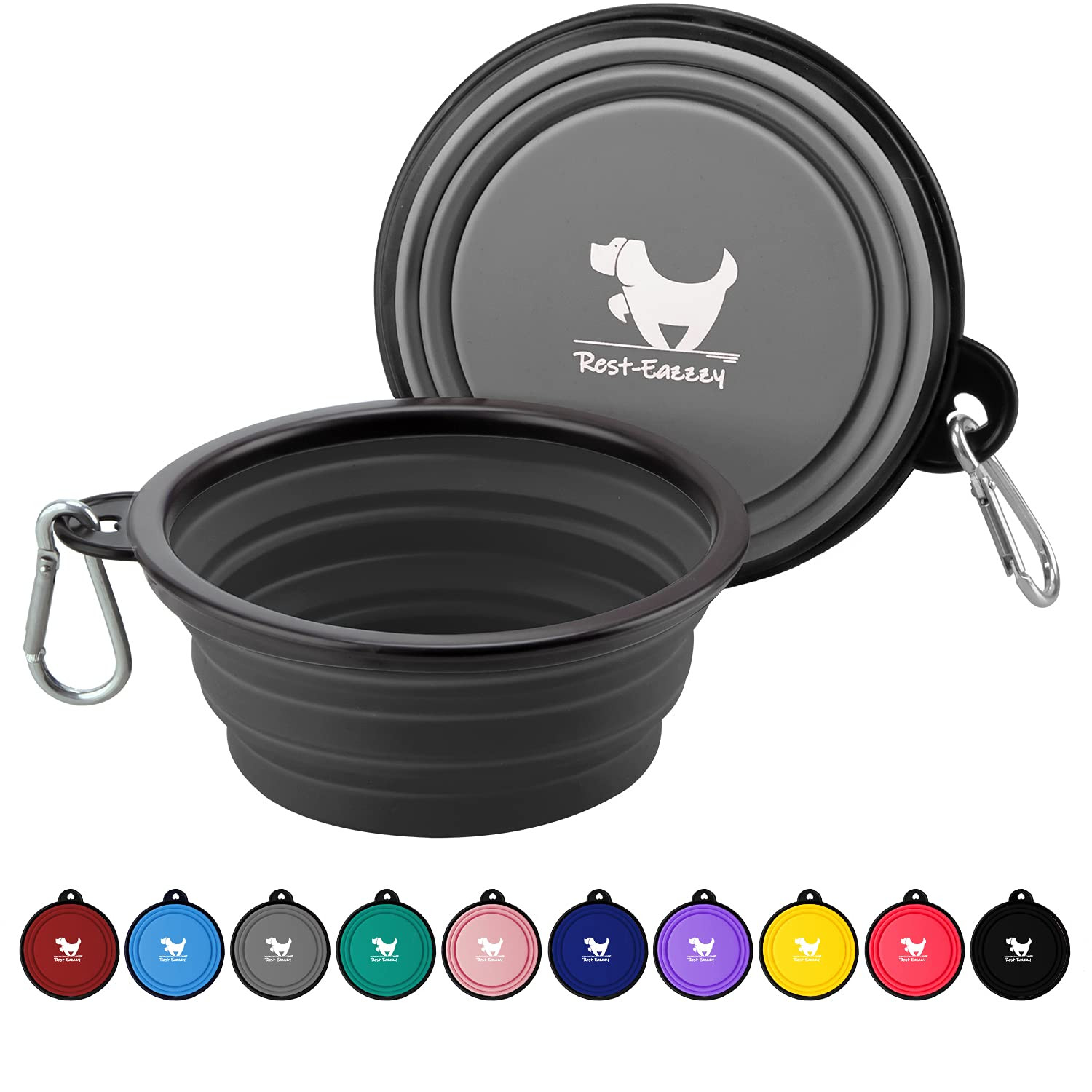 Collapsible Dog Bowls for Travel, 2-Pack Dog Portable Water Bowl for Dogs Cats Pet Foldable Feedi... | Amazon (US)