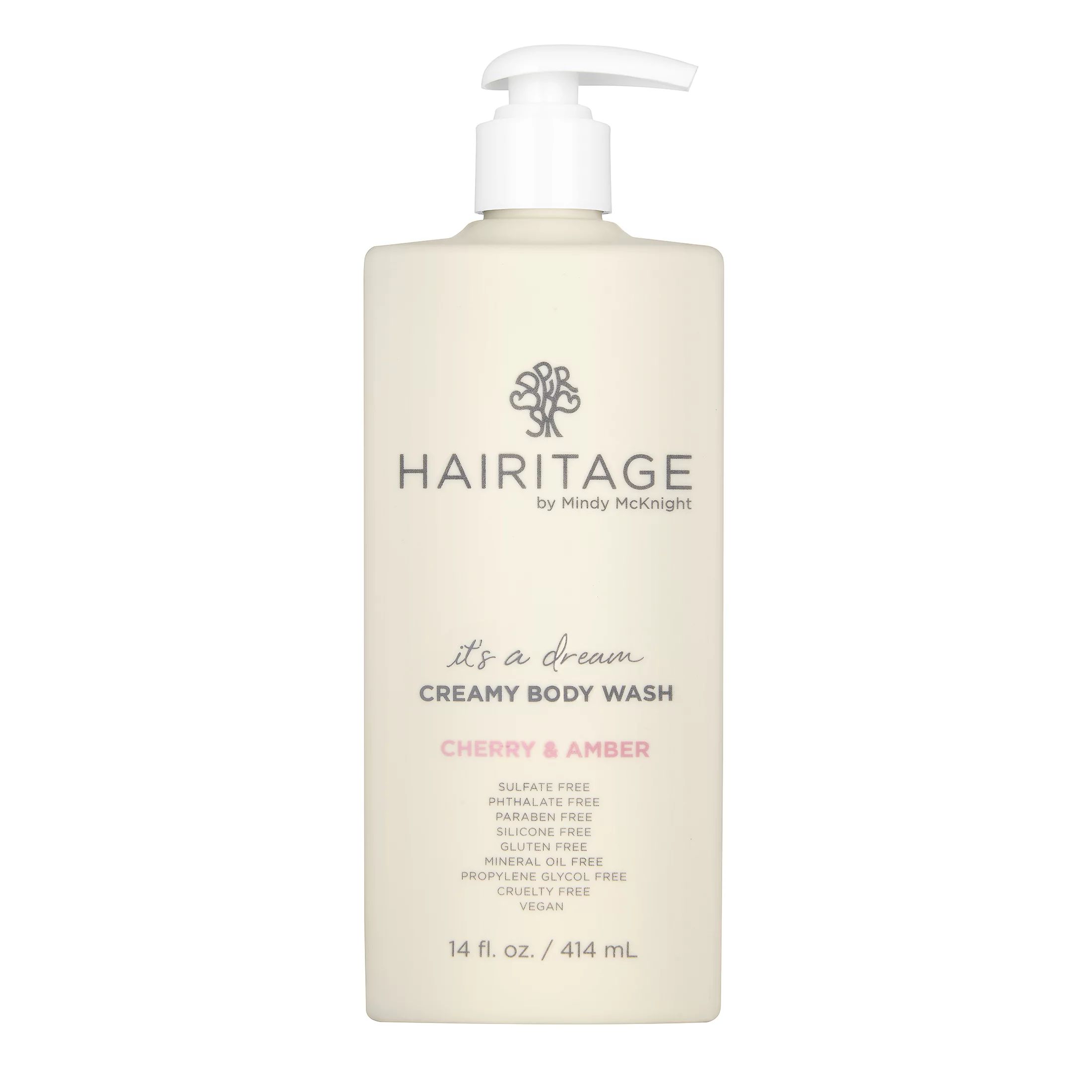 Hairitage It’s A Dream Cherry & Amber Scented Creamy Body Wash for Women, Men & Kids | Açaí F... | Walmart (US)