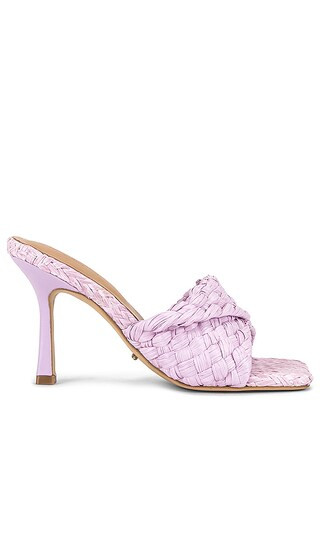 Lourdes Mule in Lilac Raffia | Revolve Clothing (Global)