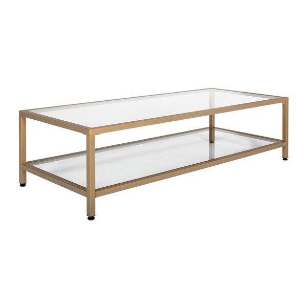 Carbon Loft Heimlich Metal/Glass Rectangle Coffee Table | Bed Bath & Beyond