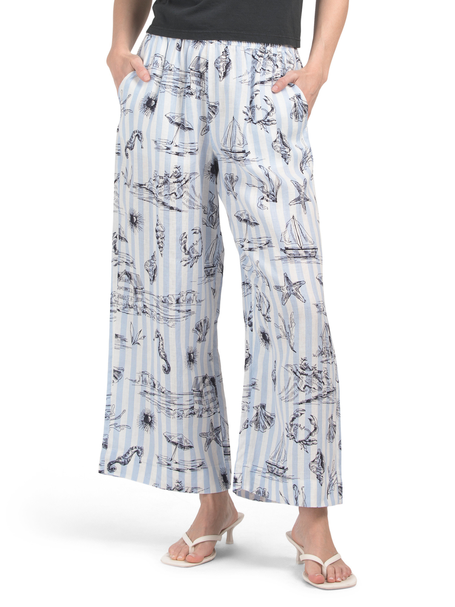 Linen Printed Pants | Pants | Marshalls | Marshalls