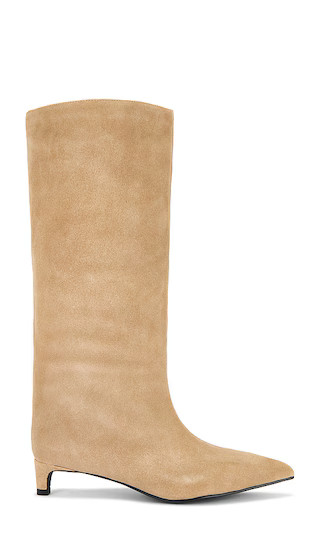 x REVOLVE The Stacey Boot in Taupe Suede | Revolve Clothing (Global)