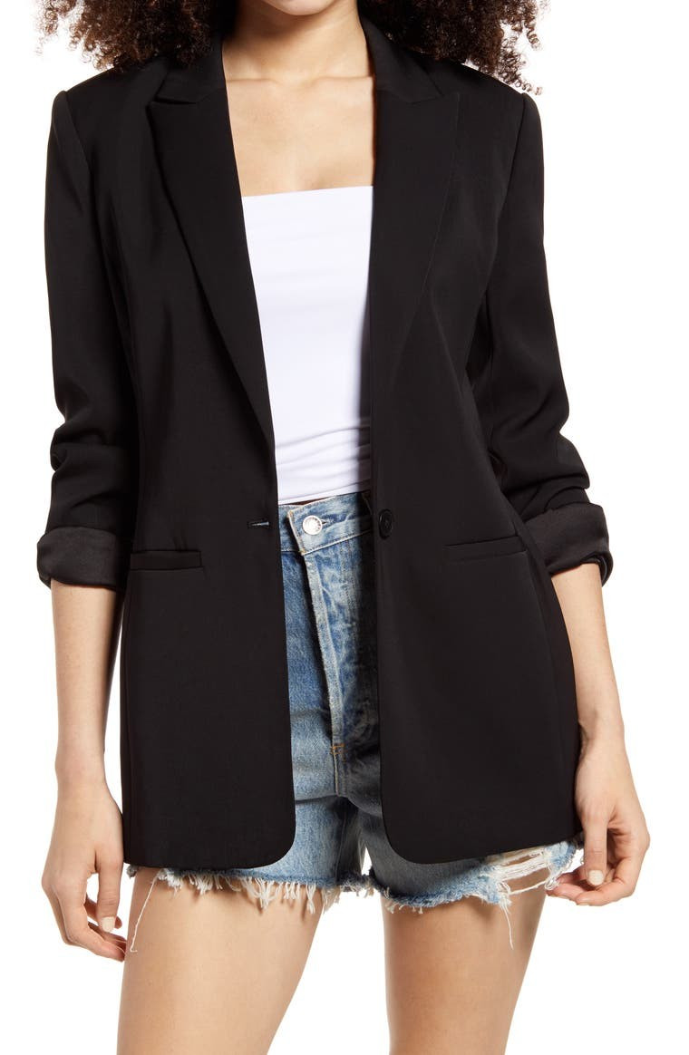 Tailored Single Button Blazer | Nordstrom