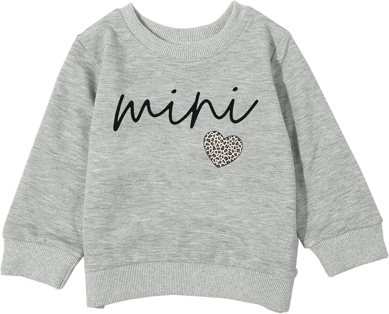 Toddler Baby Girls Boys Mini Print Sweatshirt Unisex Long Sleeve Pullover T-Shirt Tops Fall Winter C | Amazon (US)