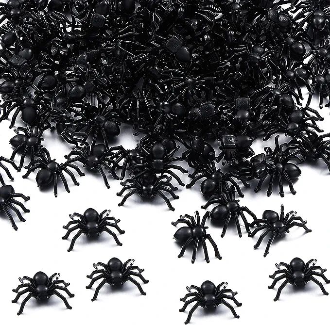 150 Pieces Plastic Spider Mini Fake Spider, Spider Toy Prank, Halloween Realistic Spider for Cost... | Amazon (US)