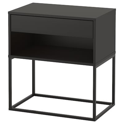 VIKHAMMER Nightstand - black - IKEA | IKEA (DE)