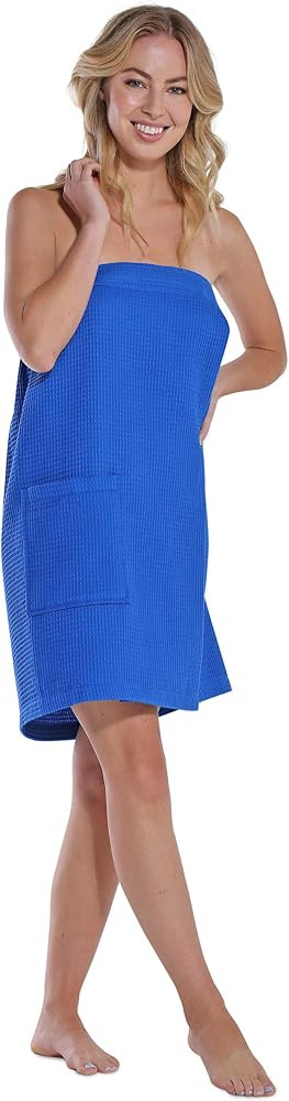 Turquaz Lightweight Knee Length Waffle Robes For Women Spa Bath Waffle | Amazon (US)
