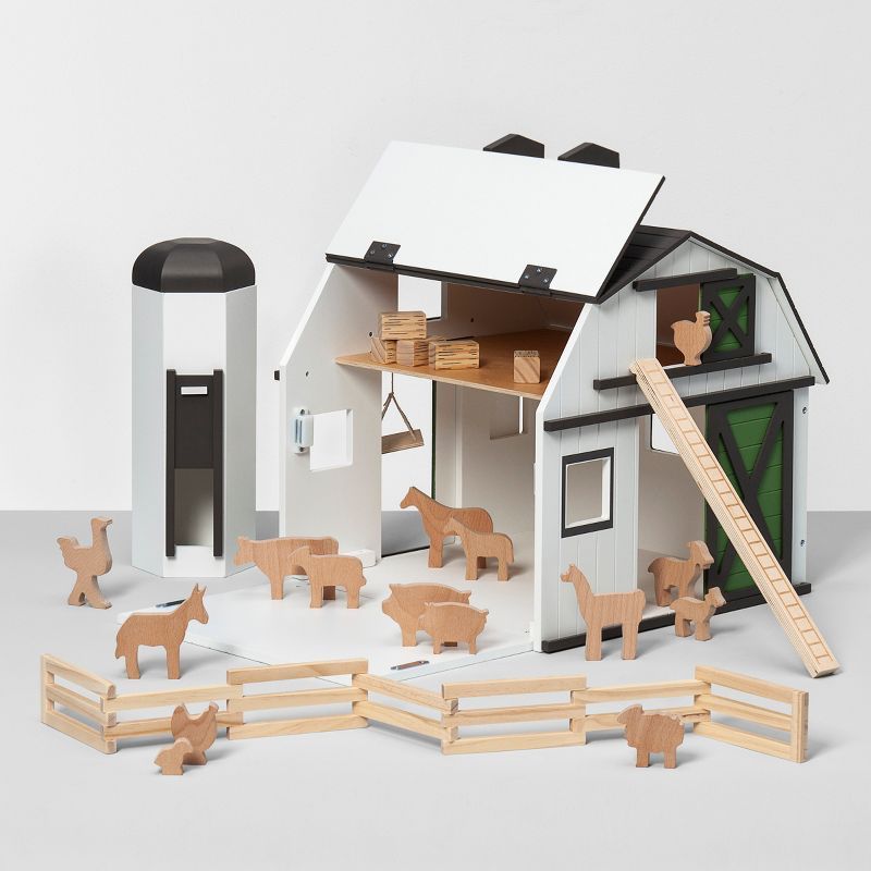 Toy Barn with Animal Figurines - Hearth & Hand™ with Magnolia | Target