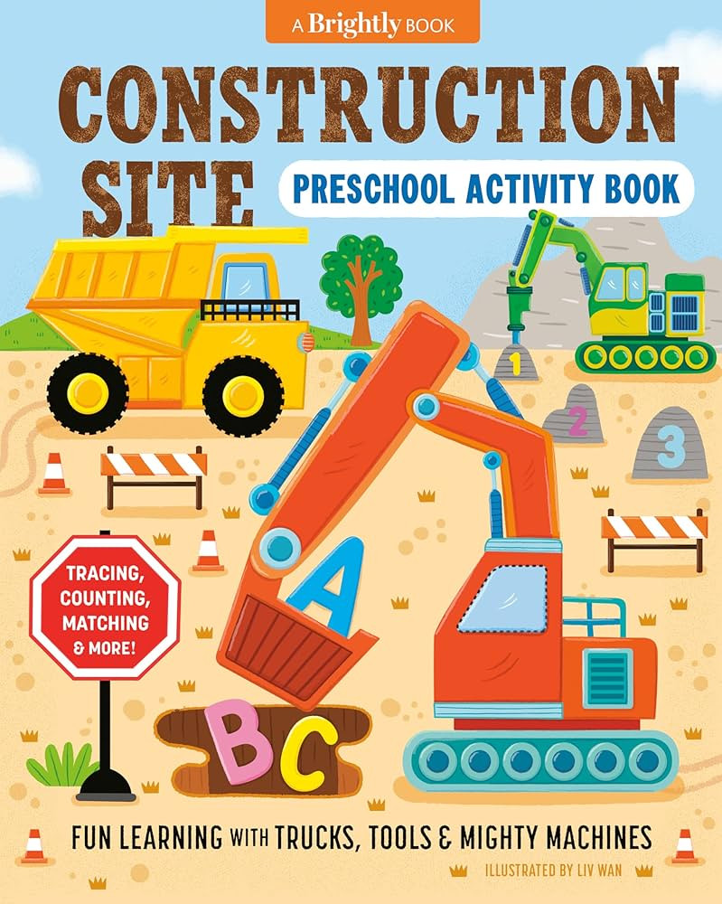 Construction Site Preschool Activity Book: Fun Learning with Trucks, Tools, and Mighty Machines | Amazon (US)