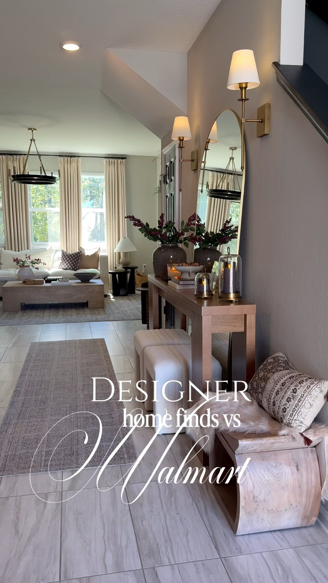 Designer vs Walmart- my top 7 picks are all back in stock! 🔥 🔥 

Designer inspired home finds, Walmart home finds, entryway, console table, pottery barn inspired recliner, living room, ottomans, small entryway, Black cabinet, runner, Walmart home decor

#LTKHome
