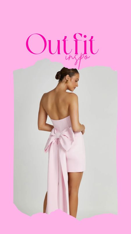 Barbie Aesthetic | MESHKI Pink Bow Mini Dress | Special Occasion | Summer Night | Anniversary Date | Wedding Guest Outfit Ideas

#LTKFind