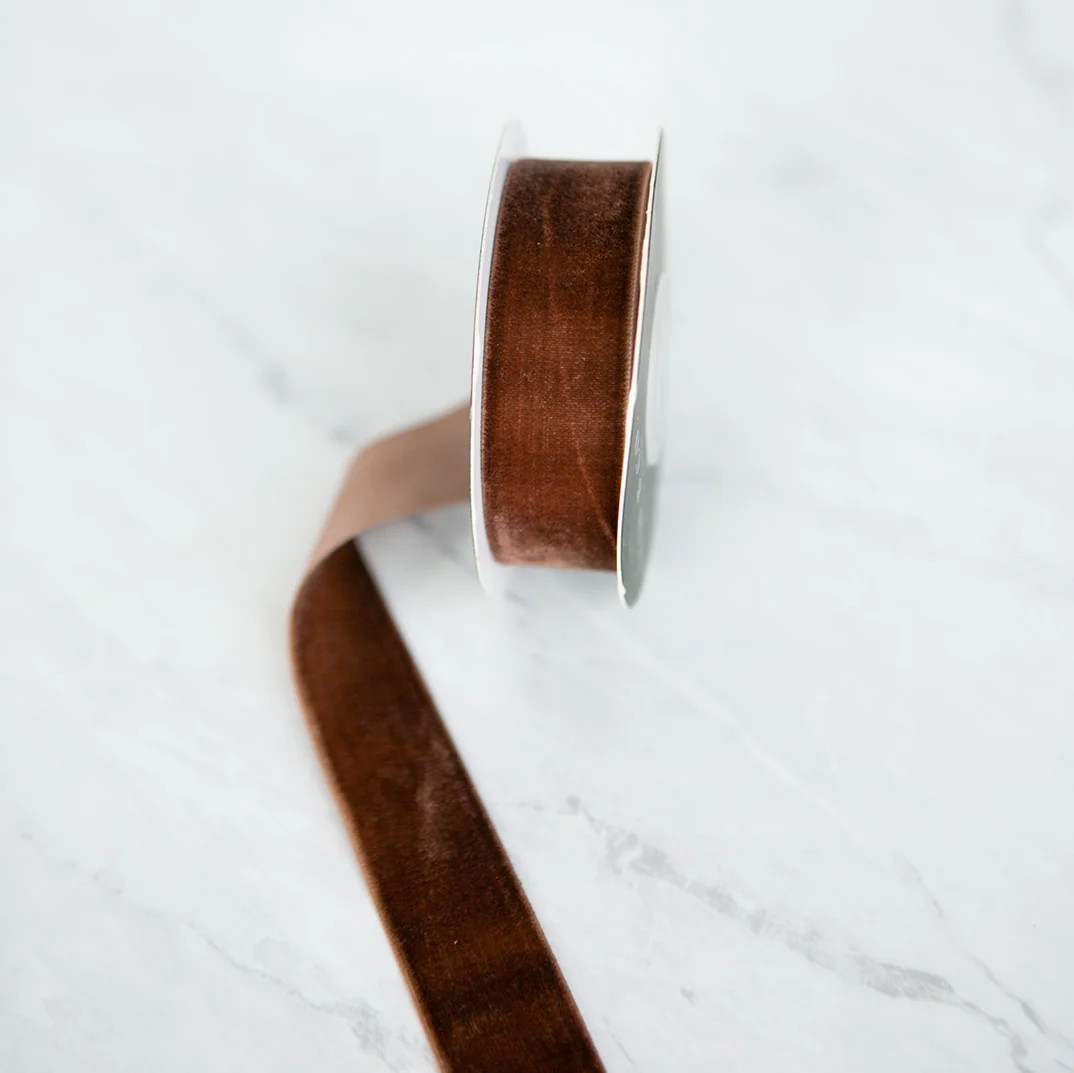 Brown Velvet Ribbon - Preorder | Elements by Remedy