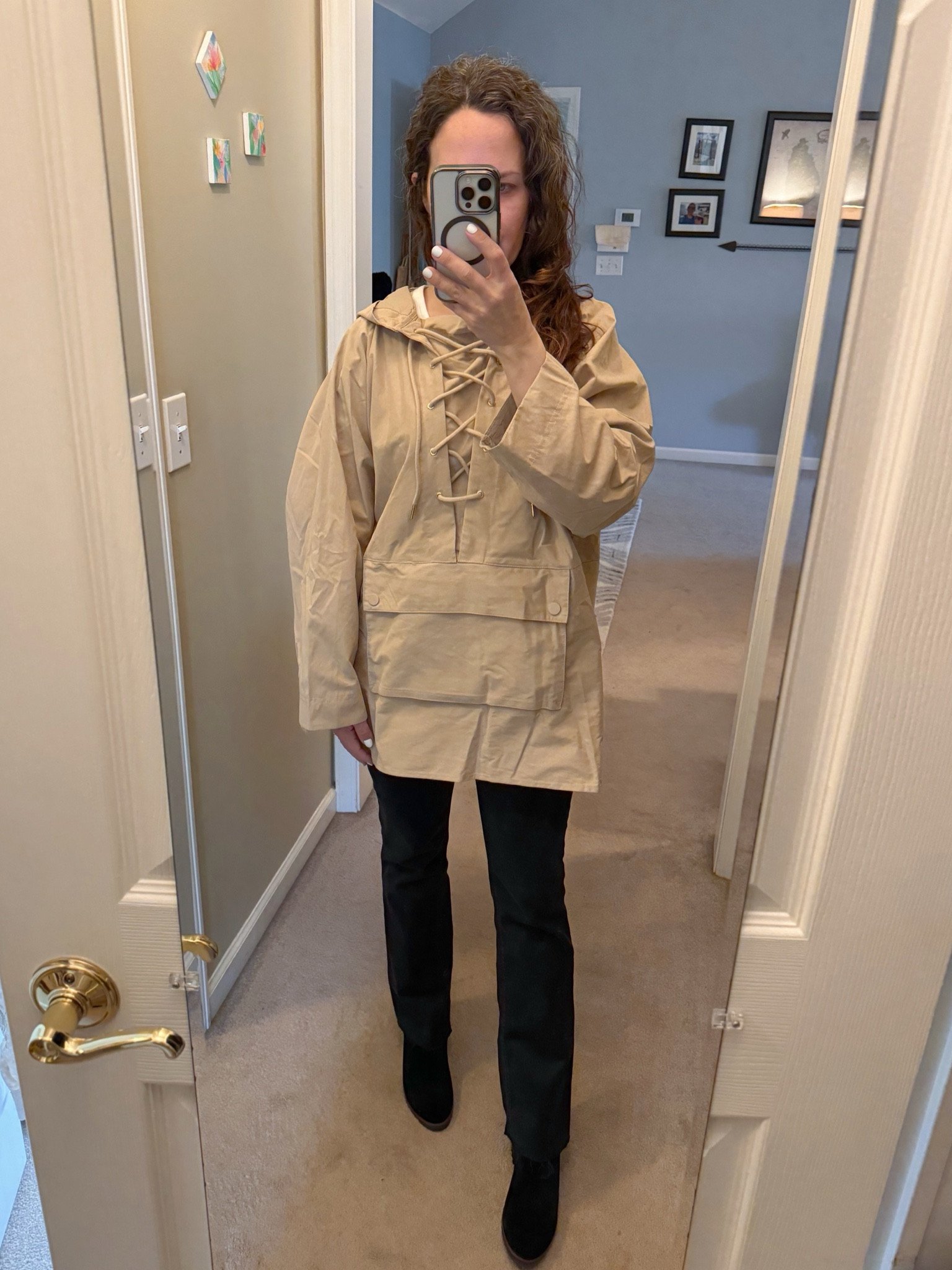 New rain poncho trench coat for spring showers ☔️ 

#LTKover40 #LTKSeasonal