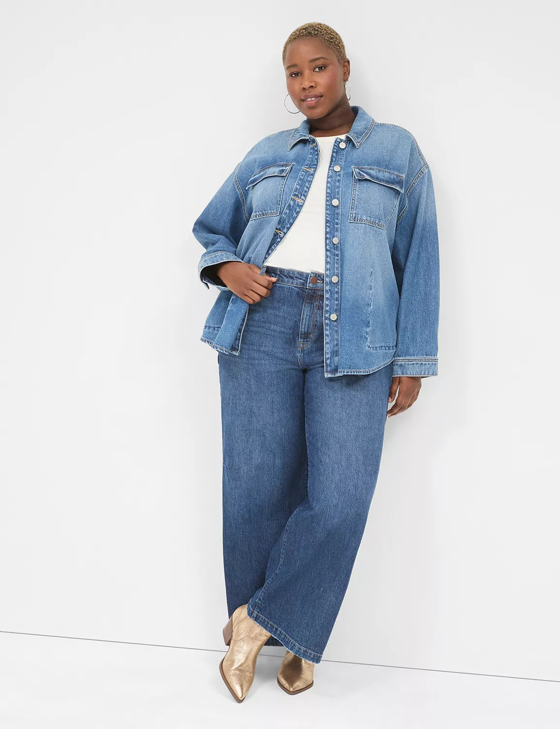 Denim Shacket | Lane Bryant (US)