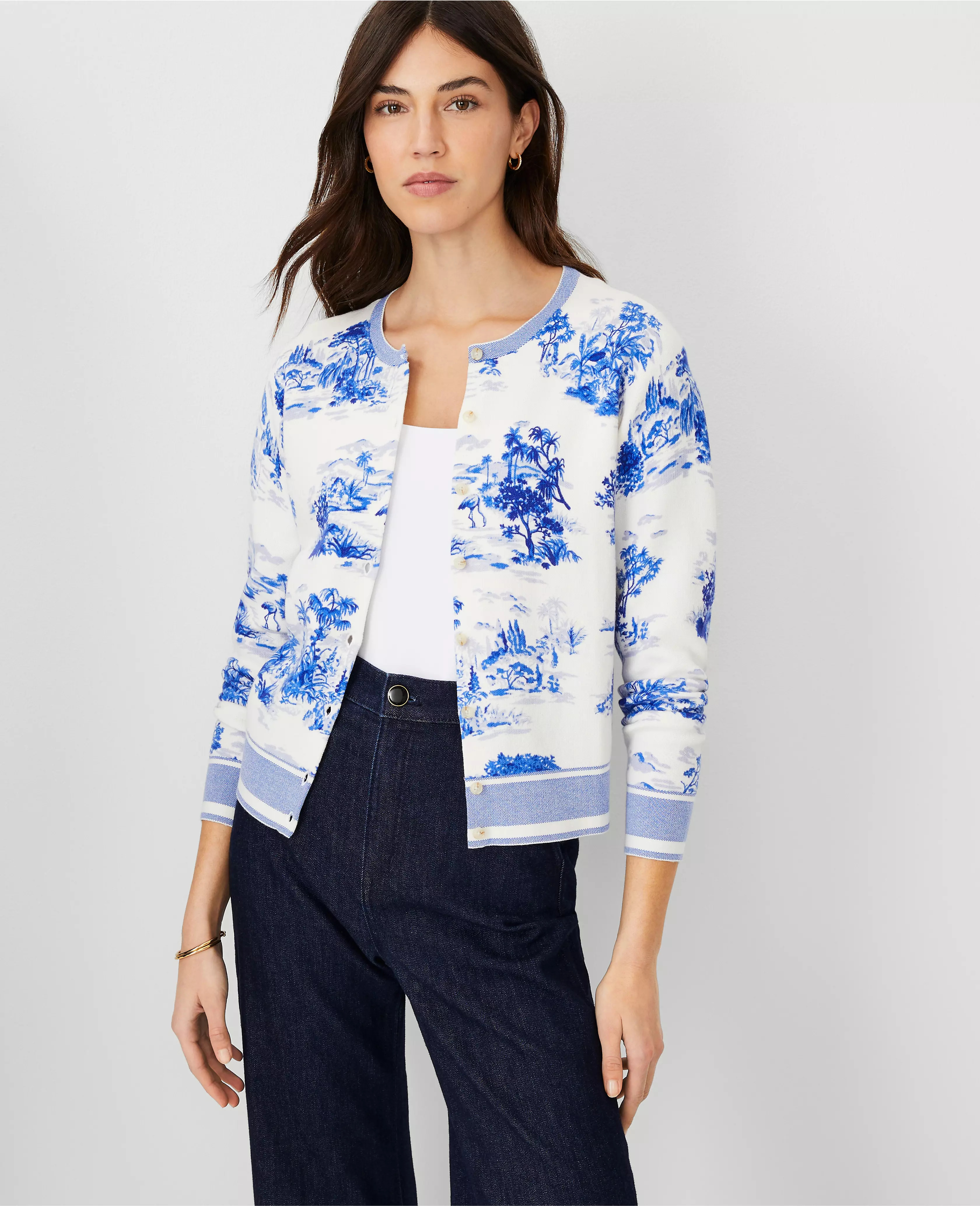 Floral Ann Cardigan | Ann Taylor (US)