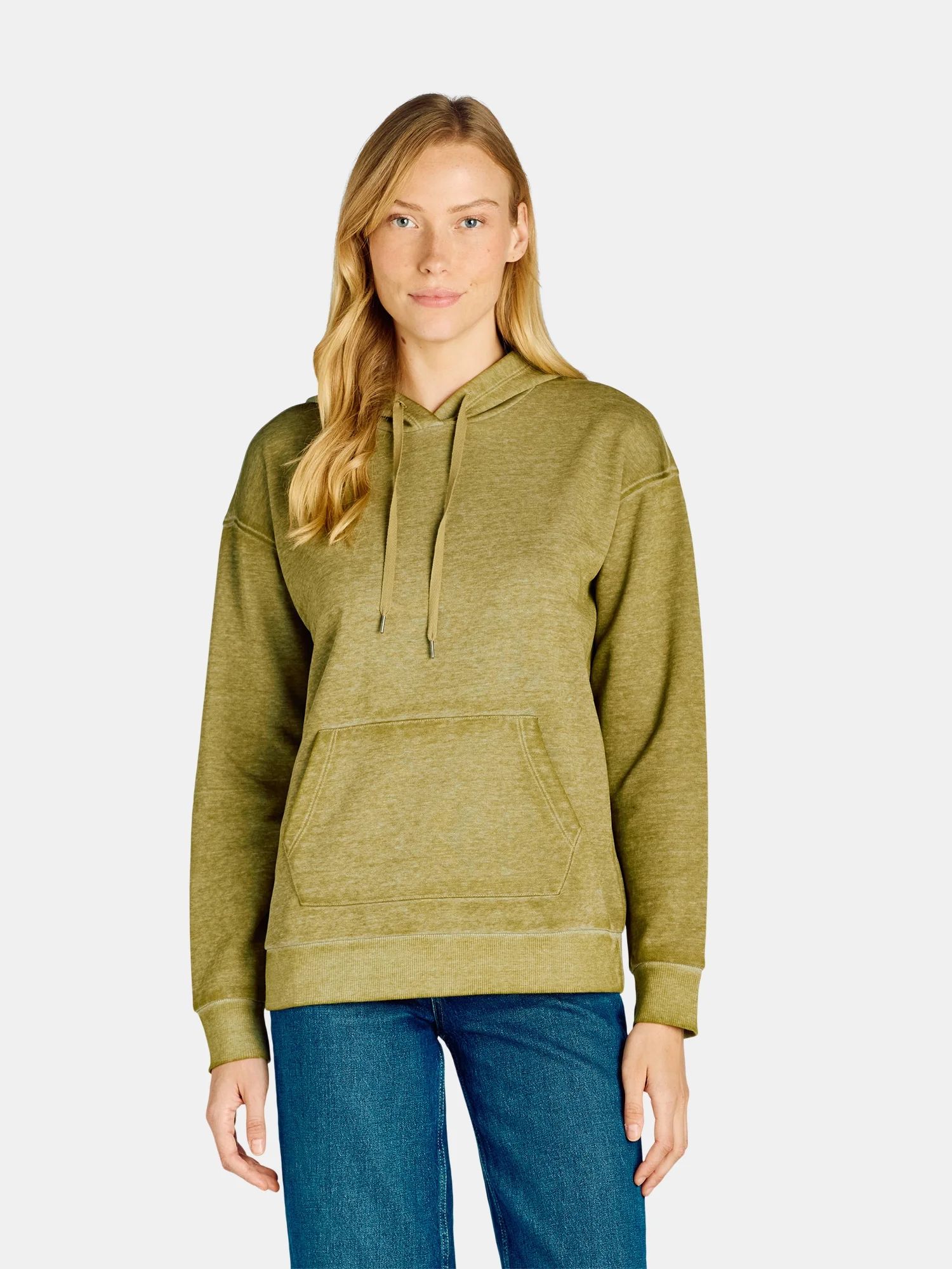 Time and Tru Women's and Women’s Plus Washed Hoodie, Sizes XS-XXXL | Walmart (US)