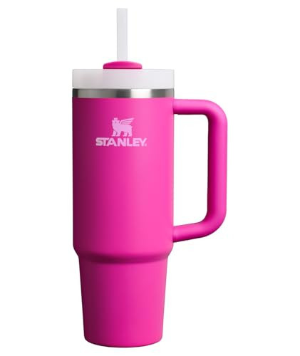 STANLEY Quencher H2.0 Tumbler with Handle and Straw 30 oz | Flowstate 3-Position Lid | Cup Holder Compatible for Travel | Insulated Stainless Steel Cup | BPA-Free | Violet Blossom | Amazon (US)