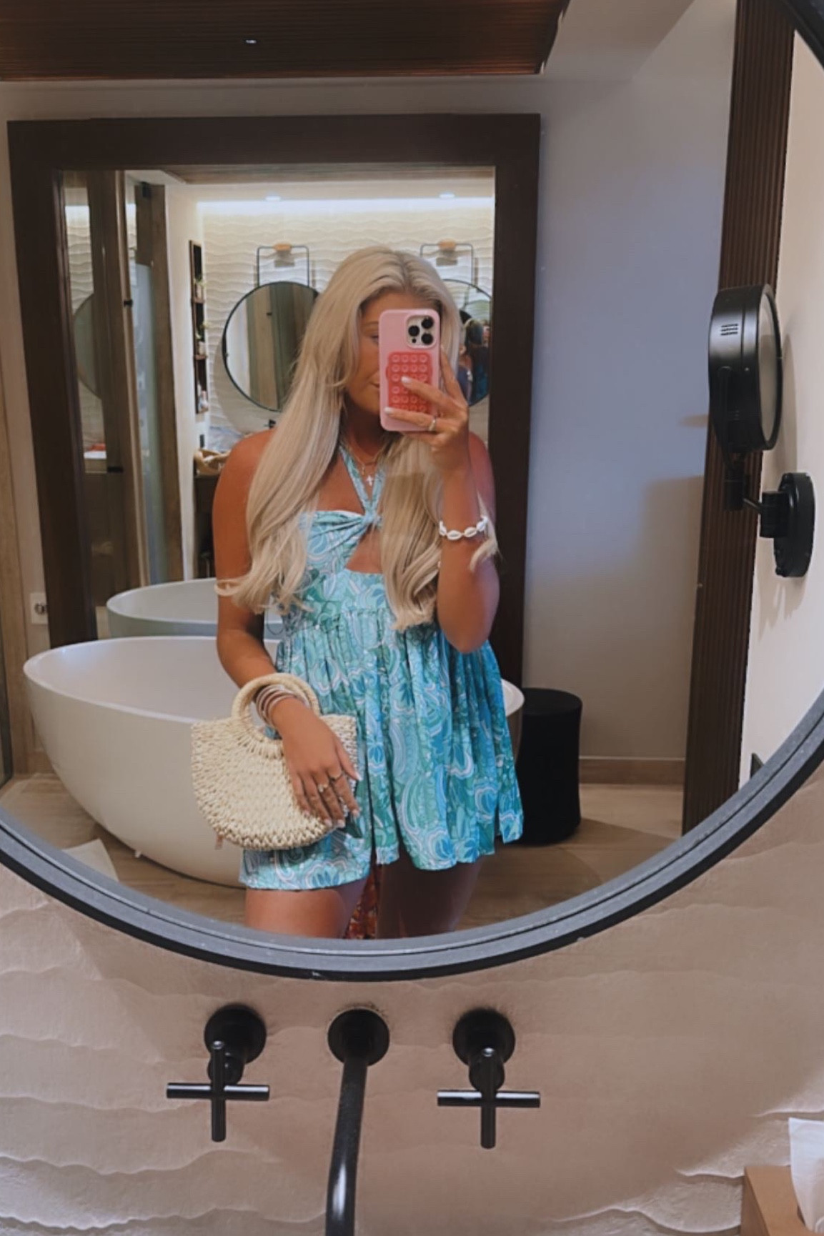 Wearing a size large in the romper 