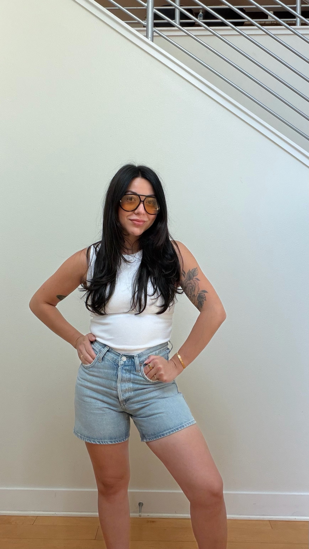 Outfit diary: day 3 🤍
White tank, denim shorts, dad sandals… because this heatwave is no joke 🥵

#OutfitInspo #MomUniform #StayCoolStyle #SAHMOutfit #EverydayStyle