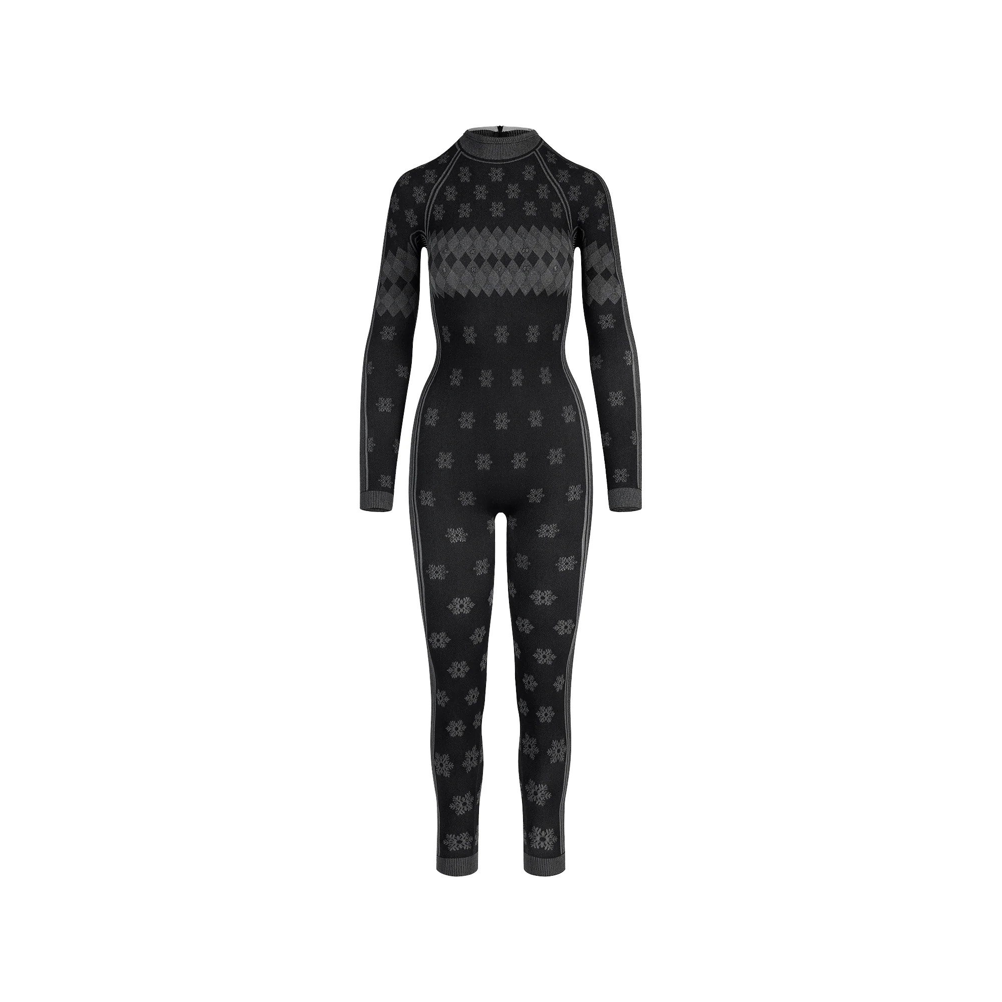 SKIMS FIRST LAYERS TURTLENECK CATSUIT | OBSIDIAN WINTER FAIR ISLE | SKIMS | SKIMS (US)