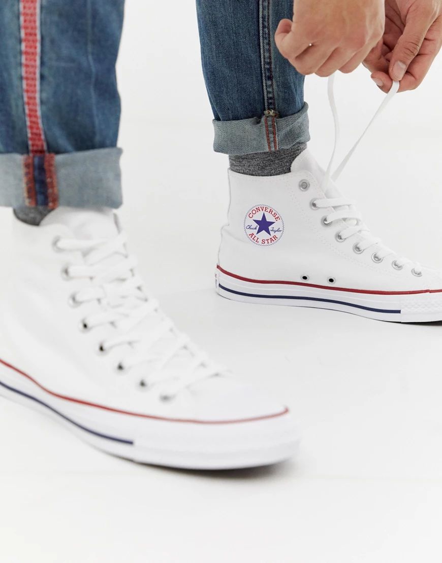 Converse All Star Hi Plimsolls In White M7650C | ASOS (Global)