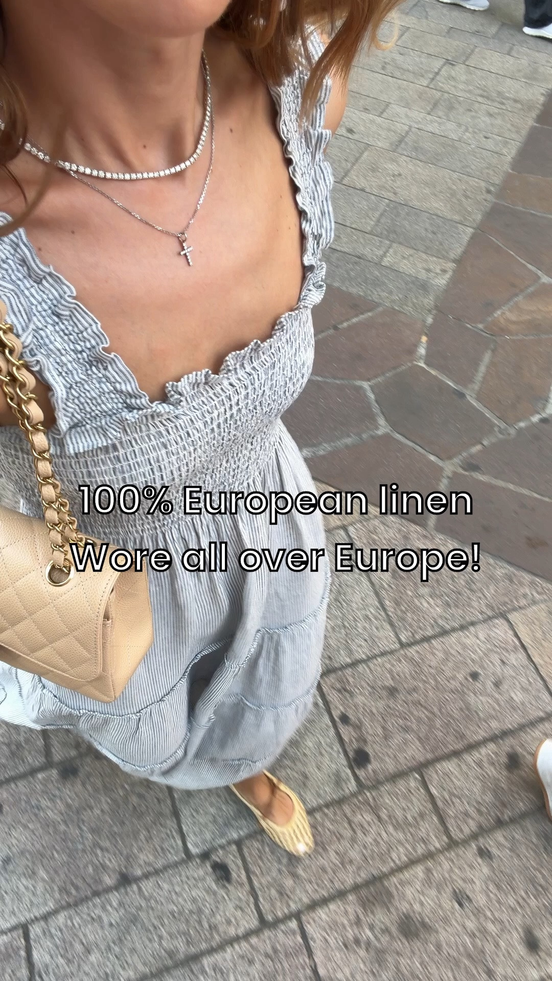 My outfit of the day. Mom outfit. Elevated casual outfit. 100% European linen midi dress. My Geneva outfit of the day. Summer dress. Summer outfit. Europe outfit. Vacation outfit. Resort outfit. Coastal outfit. Resort wear. Woven ballet flats are TTS.

#LTKootd #LTKTravel #LTKPetite