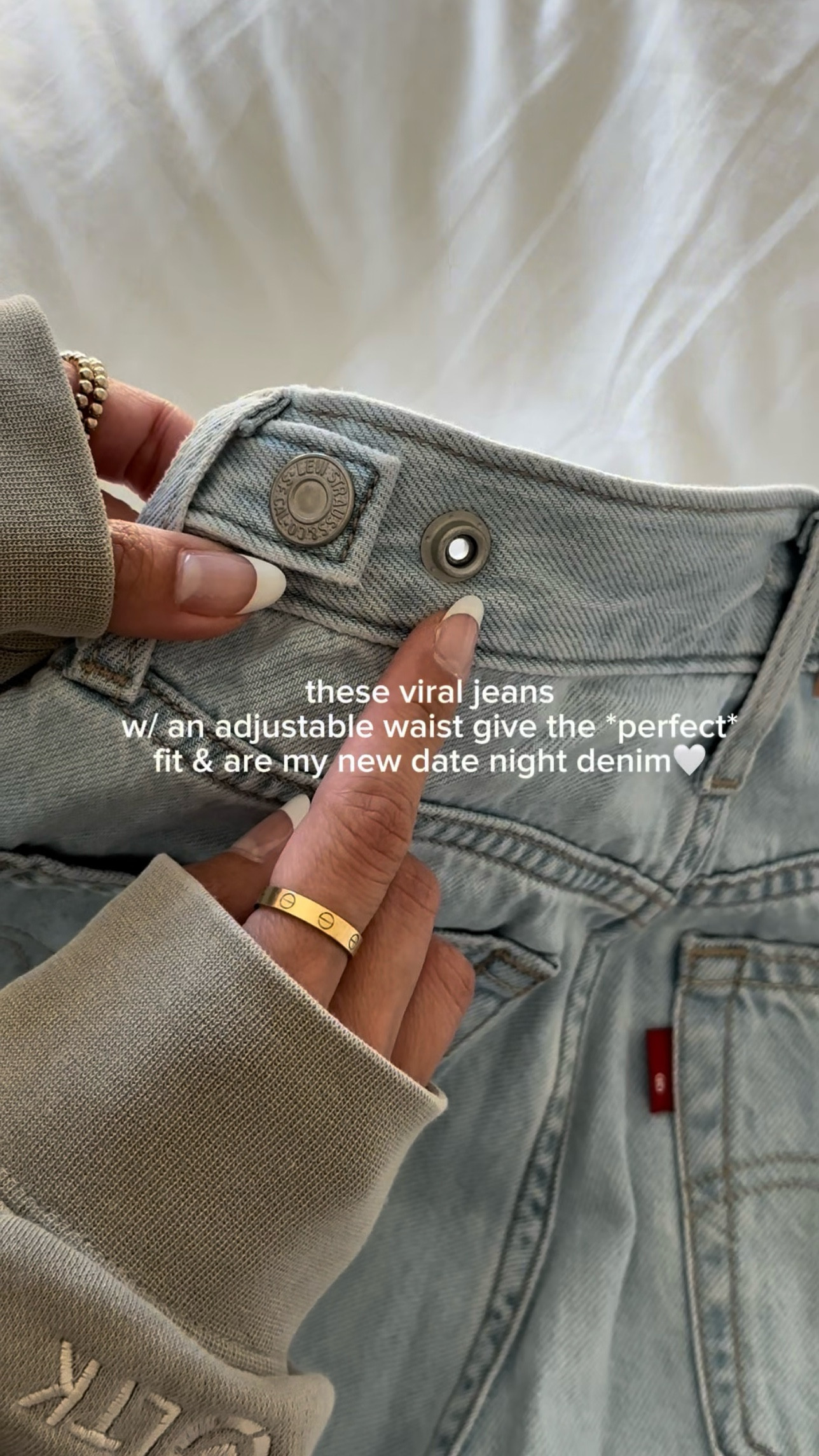 These jeans have an adjustable waist for the perfect fit!!🤩 I’m wearing a size 24 and think they run true to size, but because they have an adjustable waist you might like sizing up!🤗Hope you love these & become a pair you grab over and over again!🥰 So glad you’re here, Beautiful!! Xo!!!💕 #LTKWatchNow 

#LTKSaleAlert #LTKFindsUnder50