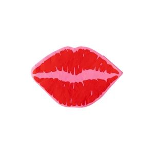 Valentines Napkins - Red Lips Napkins - Kiss Lips - Valentines Day Dessert - Galentines Day - Trendy Napkins - Hot Pink Napkins | Etsy (US)