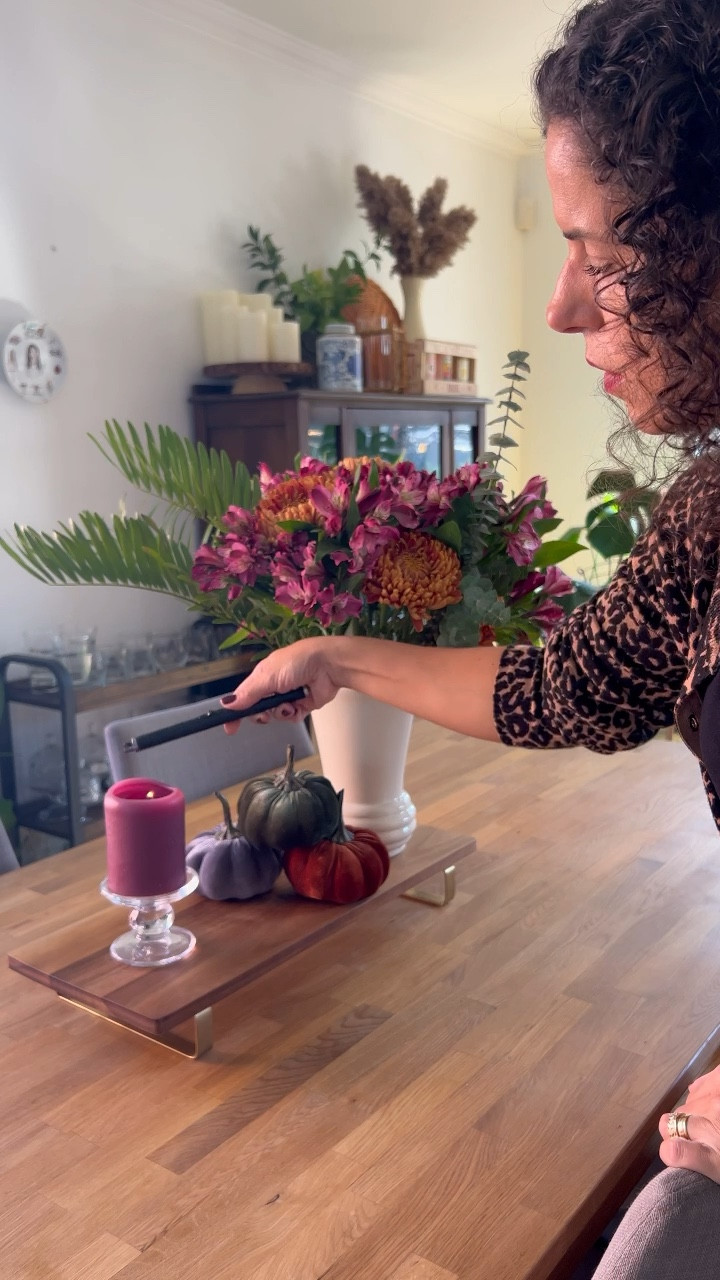 New fall centrepiece with pumpkins, candles and fresh flowers


#LTKSeasonal #LTKstyletip #LTKhome