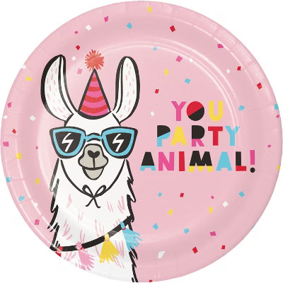 10ct Llama Dinner Plate - Spritz™ | Target