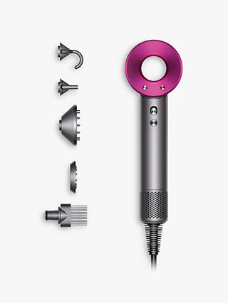 Dyson Supersonic Hair Dryer, Iron/Fuchsia | John Lewis (UK)