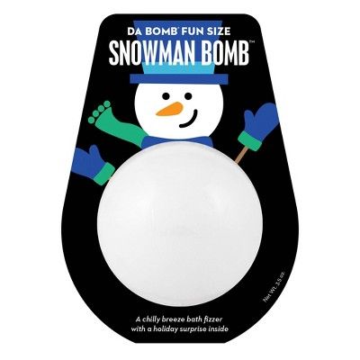 Da Bomb Bath Fizzers Snowman Bath Bomb - 3.5oz | Target
