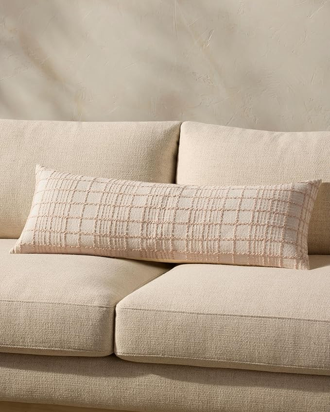 Loloi Magnolia Home by Joanna Gaines Liv Collection PMH0064 Beige 13'' x 35'' Cover w/Down Pillow | Amazon (US)