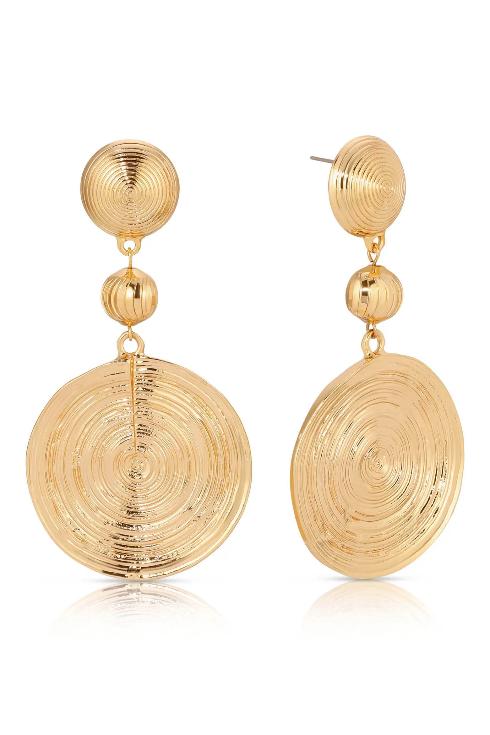 Textured Disc Drop Earrings (Women) | Nordstrom | Nordstrom
