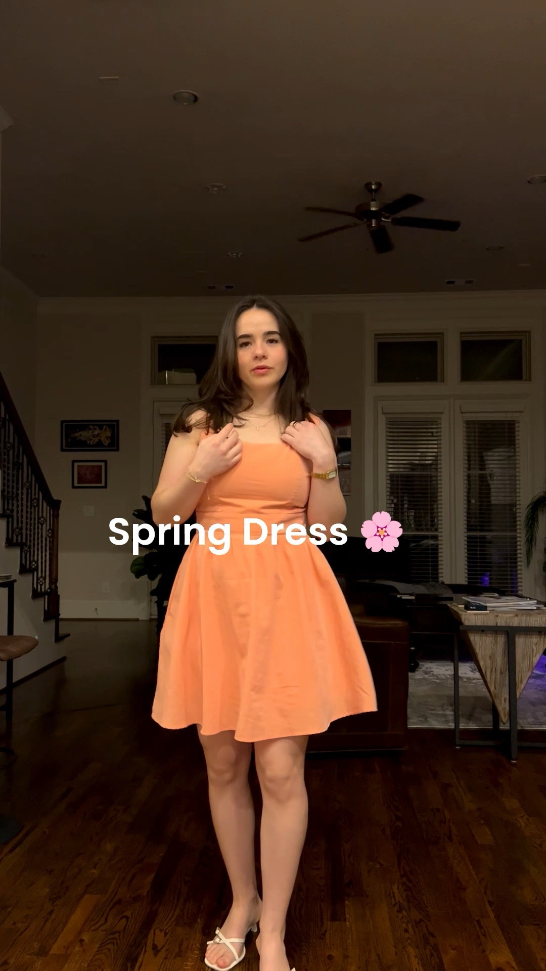 Spring dress wearing a small 

#LTKgrwm #LTKPetite #LTKdayinmylife