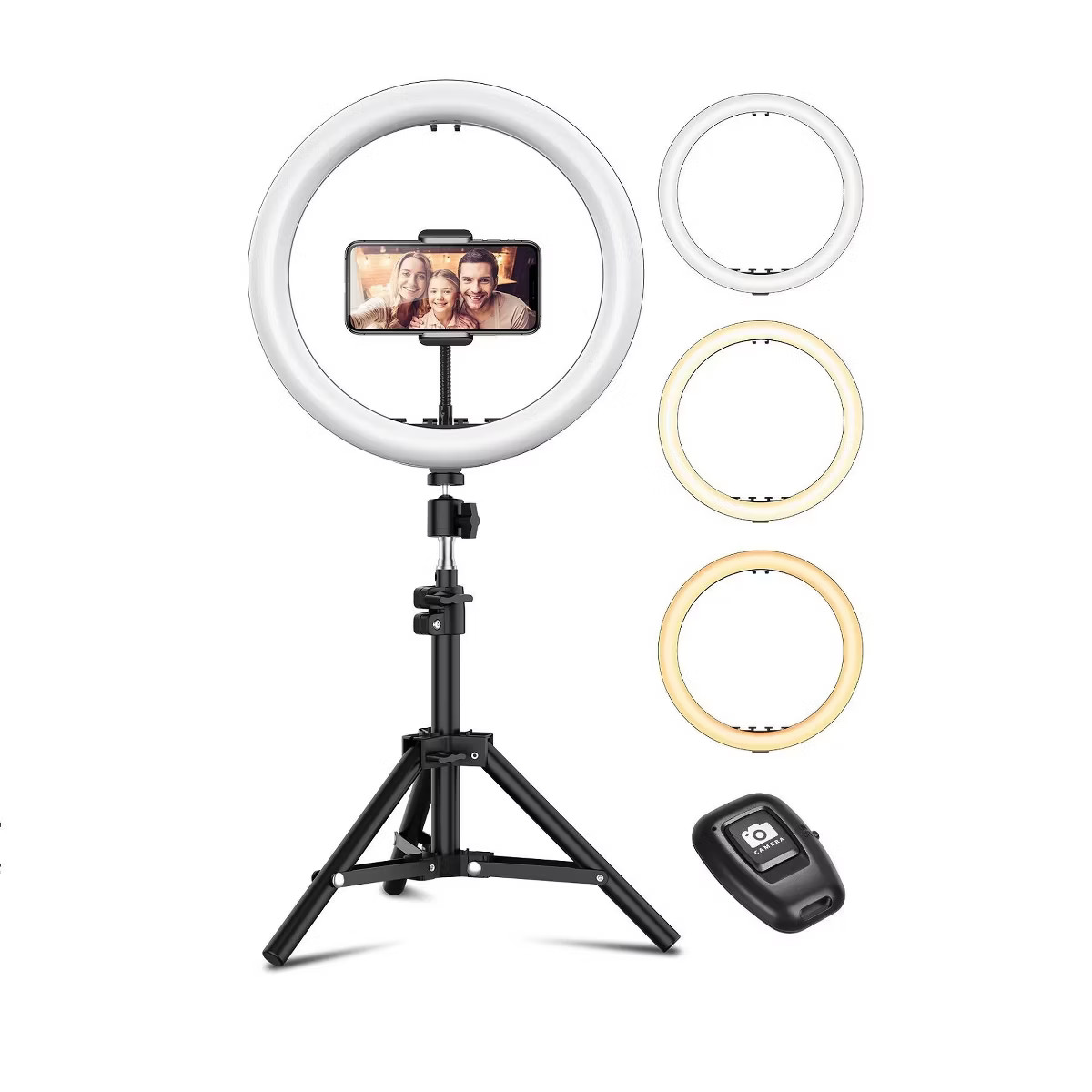 MOVSSOU Selfie Ring Light Tripod Stand Phone Holder 10" | Target