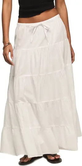 Lucky Brand Tiered Poplin Maxi Skirt | Nordstrom | Nordstrom