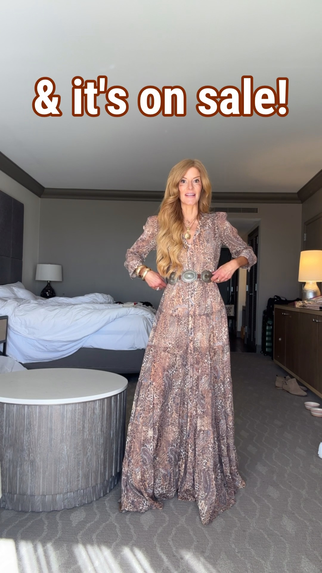 Maxi dress on sale i love it so much! Wearing xs. My belt is ralph lauren, linked similar too

#LTKootd #LTKSaleAlert #LTKSeasonal