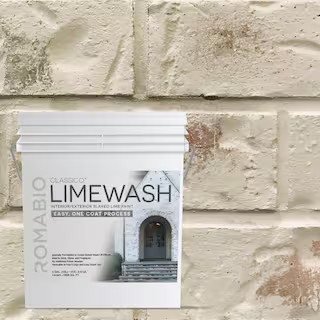 ROMABIO 4 Gal. Riposo Beige Limewash Interior/Exterior Paint 101156 - The Home Depot | The Home Depot