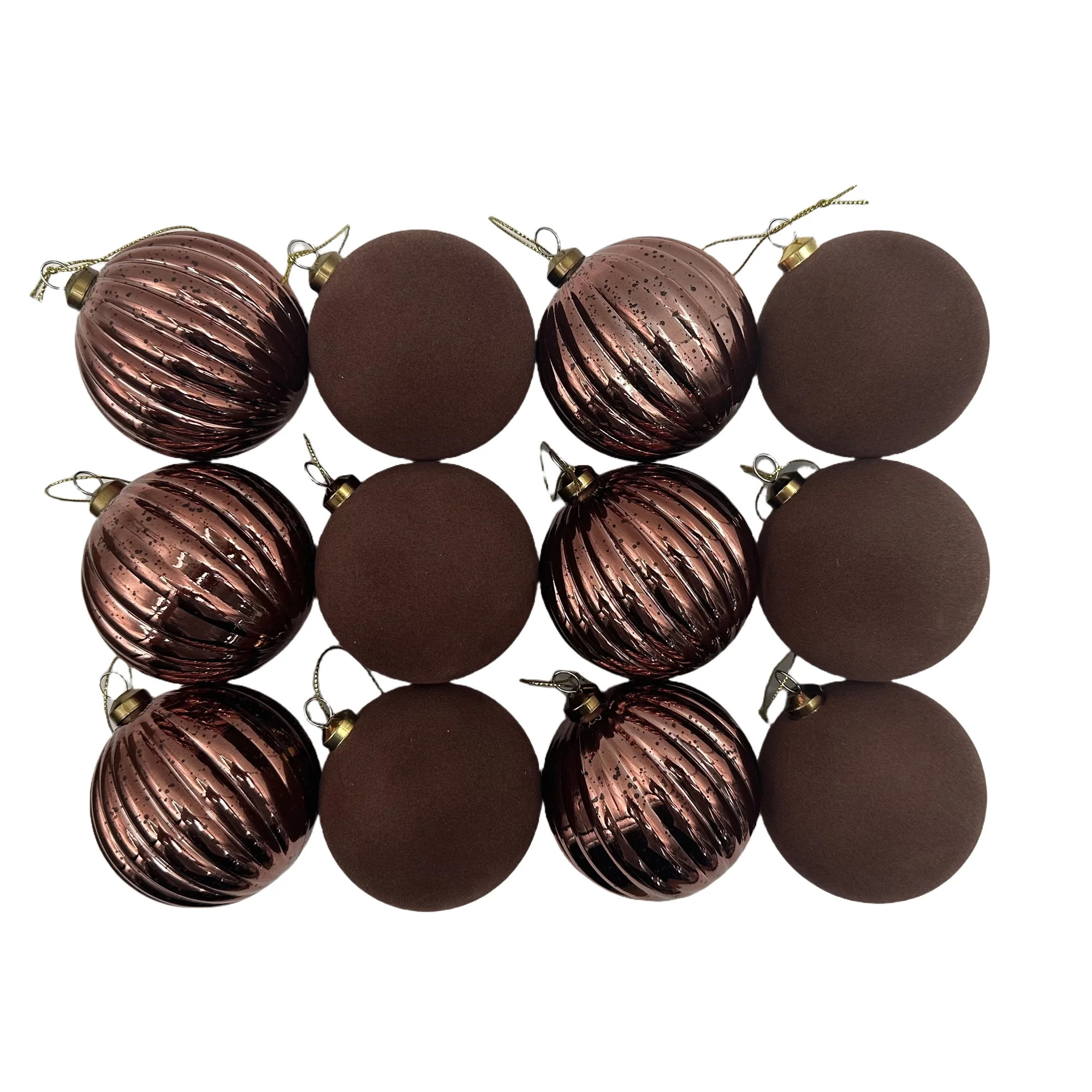 Warm Wishes Copper Christmas 80MM Shatterproof Ornaments, 12 Count, Measures 3.15" in diameter | Walmart (CA)